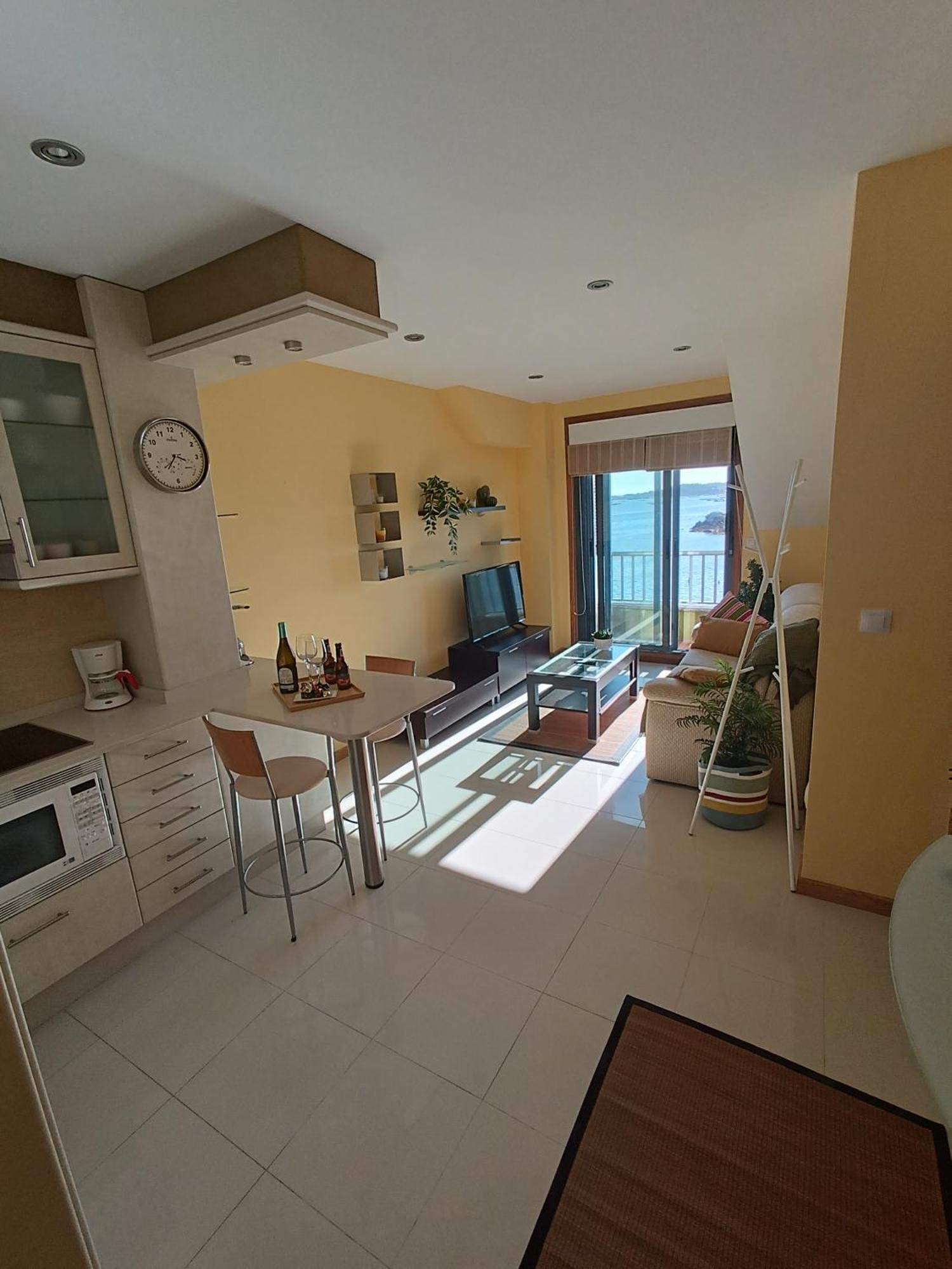 Appartement Mirador Mar De Castelao, 1ª Linea De Playa Urbana à Villanueva De Arosa Extérieur photo